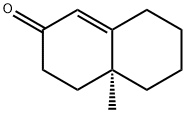 (4aS)-4aβ-メチル-4,4a,5,6,7,8-ヘキサヒドロナフタレン-2(3H)-オン 化学構造式