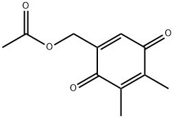 2,3-Dimethyl-5-acetoxymethyl-p-benzoquinone Structure