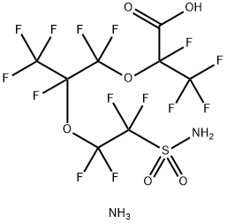 ammonium 2-[2-[2-(aminosulphonyl)-1,1,2,2-tetrafluoroethoxy]-1,1,2,3,3,3-hexafluoropropoxy]-2,3,3,3-tetrafluoropropionate|