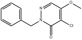 2-BENZYL-4-CHLORO-5-METHOXY-3(2H)-PYRIDAZINONE Struktur