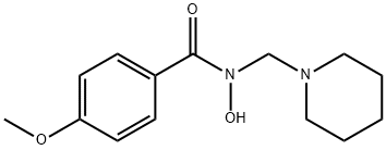 4-Methoxy-N-(1-piperidinylmethyl)benzohydroxamic acid Structure