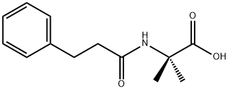 Alanine,  2-methyl-N-(1-oxo-3-phenylpropyl)- 化学構造式