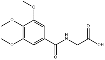 (3,4,5-TRIMETHOXYBENZOYL)AMINO]ACETIC ACID 化学構造式