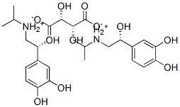 bis[(R)-(isopropyl)(beta,3,4-trihydroxyphenethyl)ammonium] [R-(R*,R*)]-tartrate Struktur