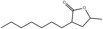 3-庚基二氢-5-甲基-2(3H)-呋喃酮, 40923-64-6, 结构式