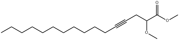 2-Methoxy-4-hexadecynoic acid methyl ester Structure