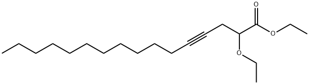 2-Ethoxy-4-hexadecynoic acid ethyl ester,40924-18-3,结构式