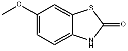 2-ヒドロキシ-6-メトキシベンゾチアゾール 化学構造式