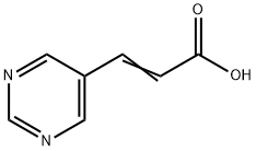 2-Propenoic acid, 3-(5-pyrimidinyl)- (9CI) 化学構造式