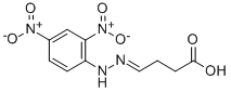 4-(2,4-DINITROPHENYLHYDRAZONO)-BUTANOIC ACID,4093-65-6,结构式