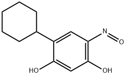 1,3-Benzenediol, 4-cyclohexyl-6-nitroso- (9CI) Structure