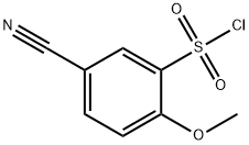 5-Cyano-2-Methoxybenzenesulfonyl chloride Structure