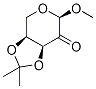 Methyl 3,4-O-Isopropylidene-β-L-erythro-pentopyranosid-2-ulose Structure