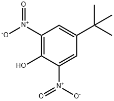 4-叔丁基-2,6-二硝基苯酚, 4097-49-8, 结构式