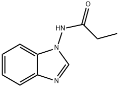 Propanamide, N-1H-benzimidazol-1-yl- (9CI) Struktur