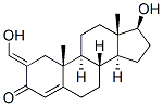 17beta-hydroxy-2-(hydroxymethylene)androst-4-ene-3-one, 40996-87-0, 结构式