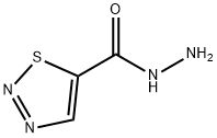 1,2,3-チアジアゾール-5-カルボヒドラジド 化学構造式