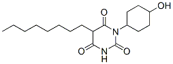 1-(4-Hydroxycyclohexyl)-5-octylbarbituric acid 结构式