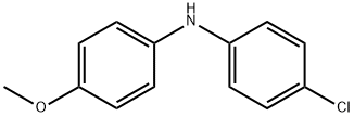 (4-CHLORO-PHENYL)-(4-METHOXY-PHENYL)-AMINE 化学構造式