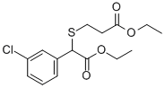 ethyl 3-(1-(3-chlorophenyl)-2-ethoxy-2-oxoethylthio)propanoate|