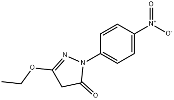 1-(4-硝基苯基)-3-乙氧基-5-吡唑酮 结构式