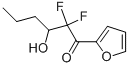 1-Hexanone, 2,2-difluoro-1-(2-furanyl)-3-hydroxy- (9CI) Structure