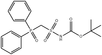((二苯基膦)甲基)磺酰基氨基甲酸叔丁酯, 410529-86-1, 结构式