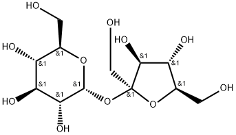 BETA-D-[UL-13C6]FRUCTOFURANOSYL ALPHA-D-[UL-13C6]GLUCOPYRANOSIDE 化学構造式