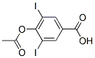 4-Acetyloxy-3,5-diiodobenzoic acid Struktur