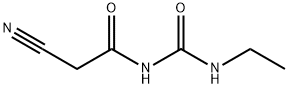 3-[(エチルアミノカルボニル)アミノ]-3-オキソプロパンニトリル 化学構造式