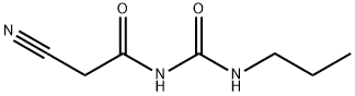 2-cyano-N-[(propylamino)carbonyl]acetamide Struktur