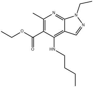 4-(BUTYLAMINO)-1-ETHYL-6-METHYL 1H-PYRAZOLO[3,4B]PYRIDINE-5-ETHYLCARBOXYLATE HYDROCHLORIDE|西卡唑酯