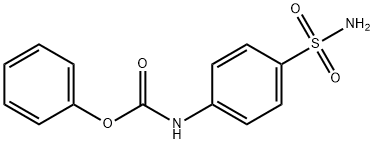 PHENYL 4-(AMINOSULFONYL)PHENYLCARBAMATE 化学構造式