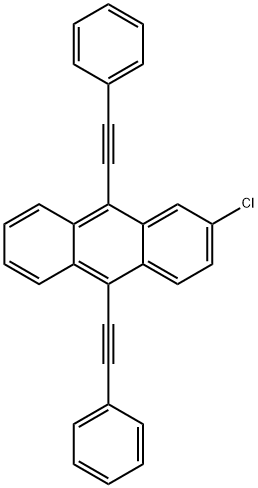2-氯-9,10-双(苯乙炔基)蒽 结构式