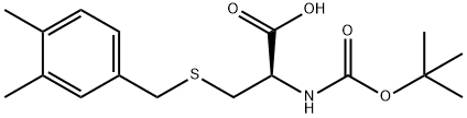 N-(叔丁氧基羰基)-S-(3,4-二甲基苄基)-L-半胱氨酸,41117-66-2,结构式