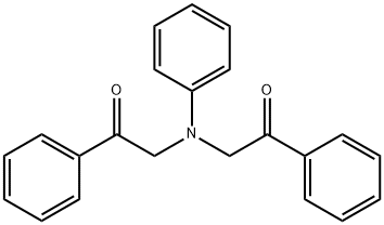 2-[(2-OXO-2-PHENYL-ETHYL)-PHENYL-AMINO]-1-PHENYL-ETHANONE 化学構造式