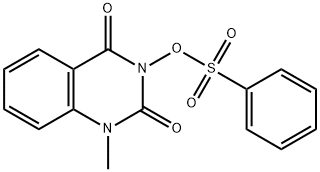 1-Methyl-3-[(phenylsulfonyl)oxy]quinazoline-2,4(1H,3H)-dione,41120-15-4,结构式
