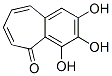 5H-Benzocyclohepten-5-one, 2,3,4-trihydroxy- (9CI) Structure