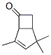 Bicyclo[3.2.0]hept-3-en-6-one, 2,2,4-trimethyl- (9CI) Struktur