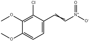 反-2-氯-3,4-二甲氧基-Β-硝基苯乙烯, 41122-35-4, 结构式