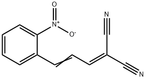 2-NITROCINNAMALMALONONITRILE Structure