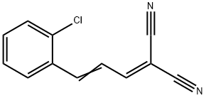 2-CHLOROCINNAMALMALONONITRILE Structure