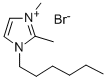 1-HEXYL-2,3-DIMETHYLIMIDAZOLIUM BROMIDE Struktur