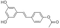 ACETIC ACID 4-[2-(3,5-DIHYDROXY-PHENYL)-VINYL]-PHENYL ESTER Struktur