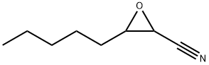 Oxiranecarbonitrile,  3-pentyl-  (9CI) 化学構造式