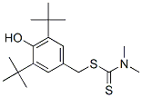 3,5-Di-t-butyl-4-hydroxybenzyl N,N-dimethyldithiocarbamate Structure