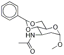 Methyl 3-Acetamido-4,6-O-benzylidene-2,3-dideoxy-α-D-arabino -hexopyranoside,4115-63-3,结构式