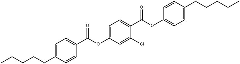 4-戊基苯基-2-氯-4-(4-戊苄氧基)苯甲酸 结构式