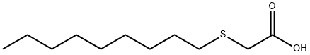 nonylthioacetic acid Structure