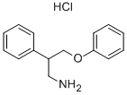 ALPHA-(PHENOXYMETHYL)PHENETHYLAMINE HYDROCHLORIDE 化学構造式